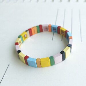 Roxanne Assoulin Rainbow Brite Enamel Stretch Bracelet